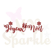 Texte thermocollant "Joyeux Noël"